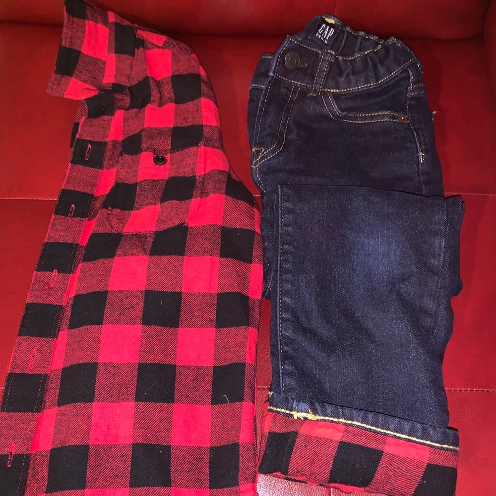 Kids boy pants & shirt set. Size 6